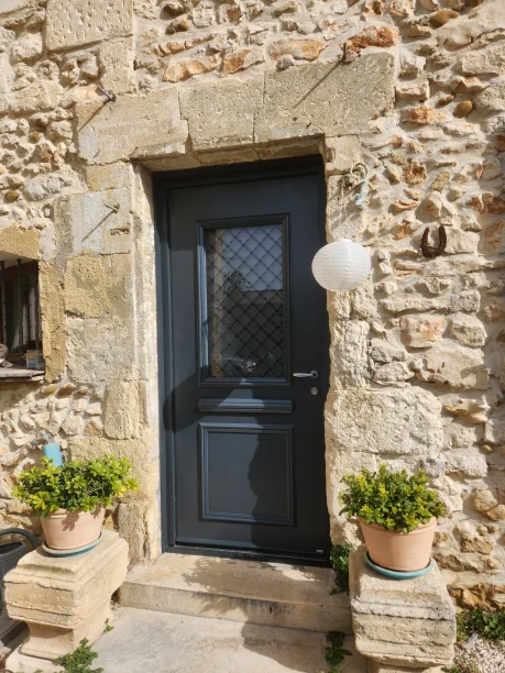 Porte d’entrée aluminium classique Bel’M à Saze