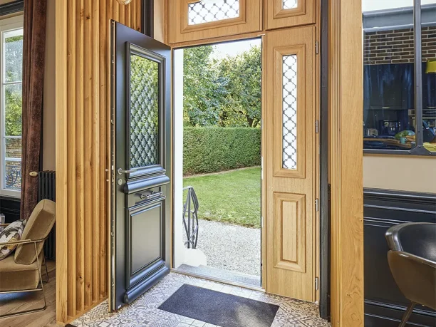 Porte d'entrée mixte Bois-Alu