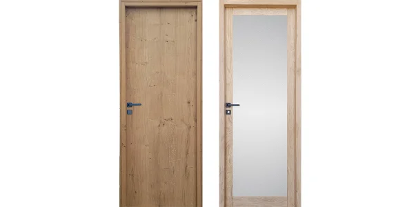 Porte pleine ou vitrée