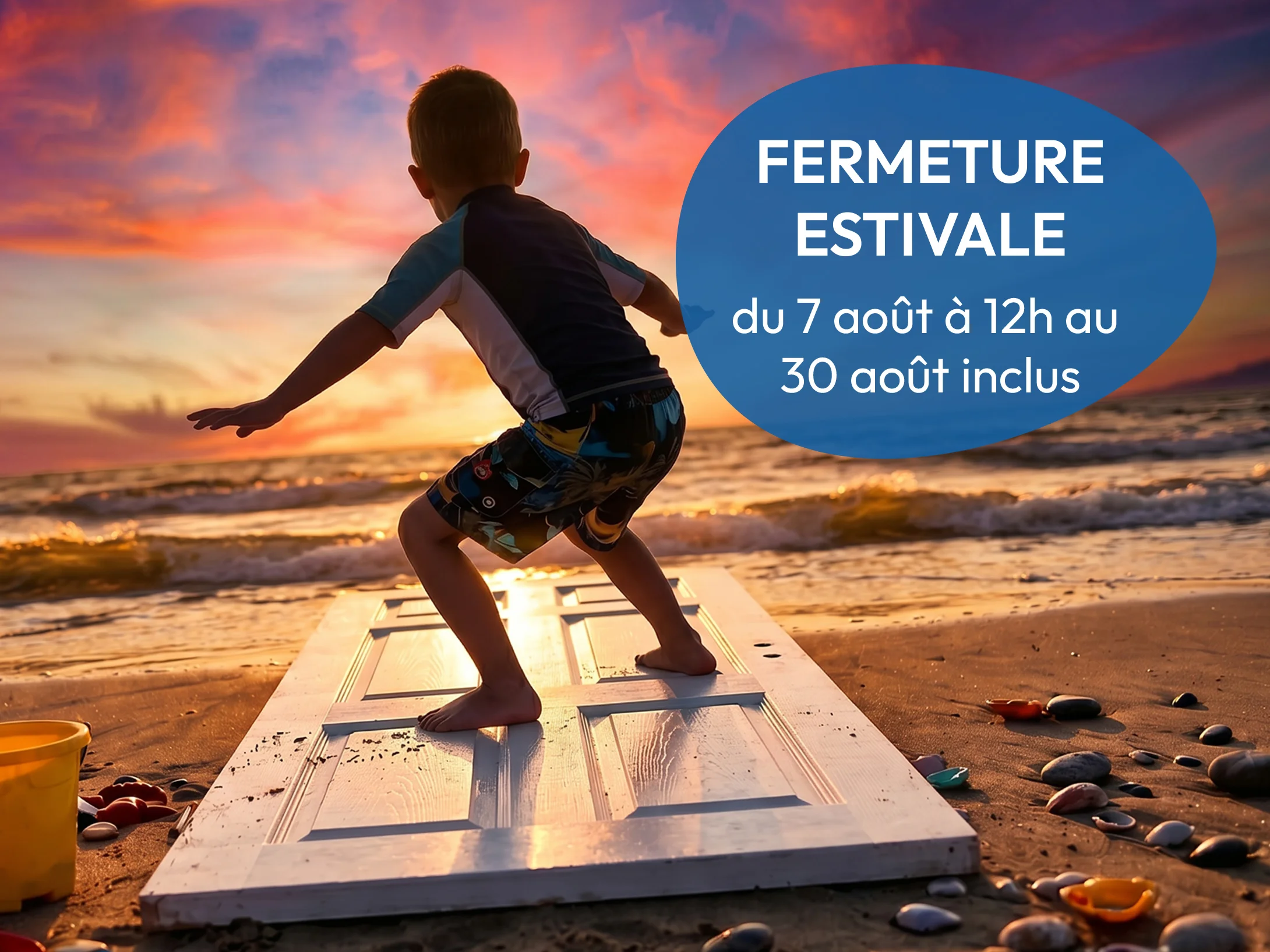TRIANGLES Menuiseries fermeture estivale du 7 août à 12h au 30 août 2026 inclus
